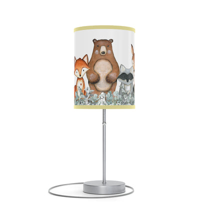 Forest animals lamp, Woodland nursery decor - Greenery Woodland