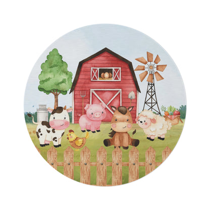 Farm animals Rug, Farm nursery decor - Morgans farm