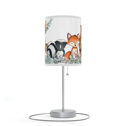 Forest animals lamp, Woodland nursery decor - Greenery Woodland