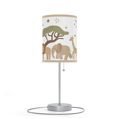 Modern Safari Animals Lamp, Jungle Nursery Decor - Modern Safari