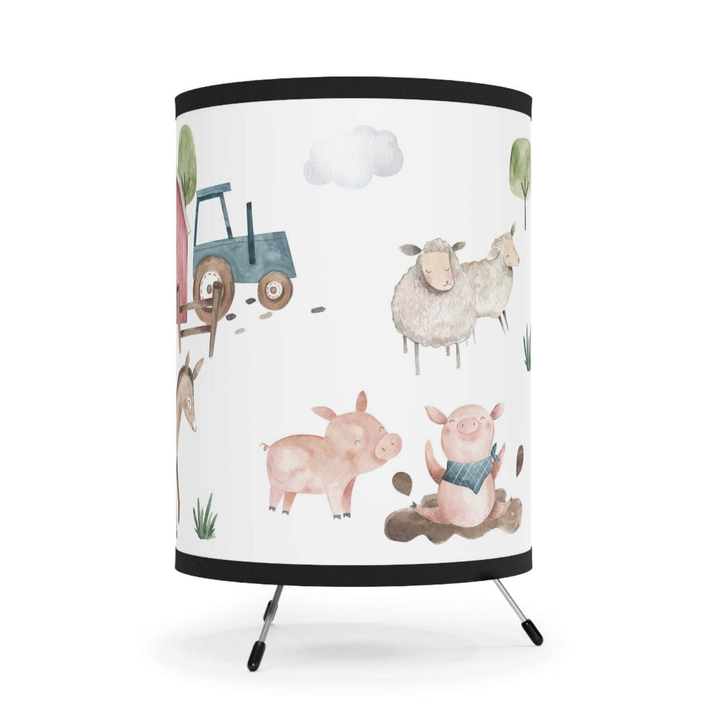 Farm table lamp, Farm nursery decor - Farm Adventure