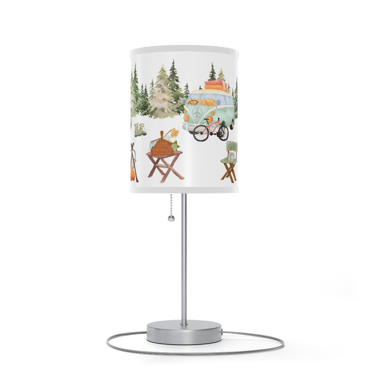 Happy camper lamp, Camping nursery decor - Outdoor adventures