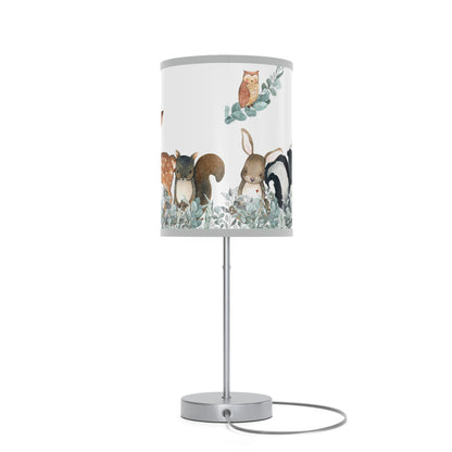 Forest animals lamp, Woodland nursery decor - Greenery Woodland