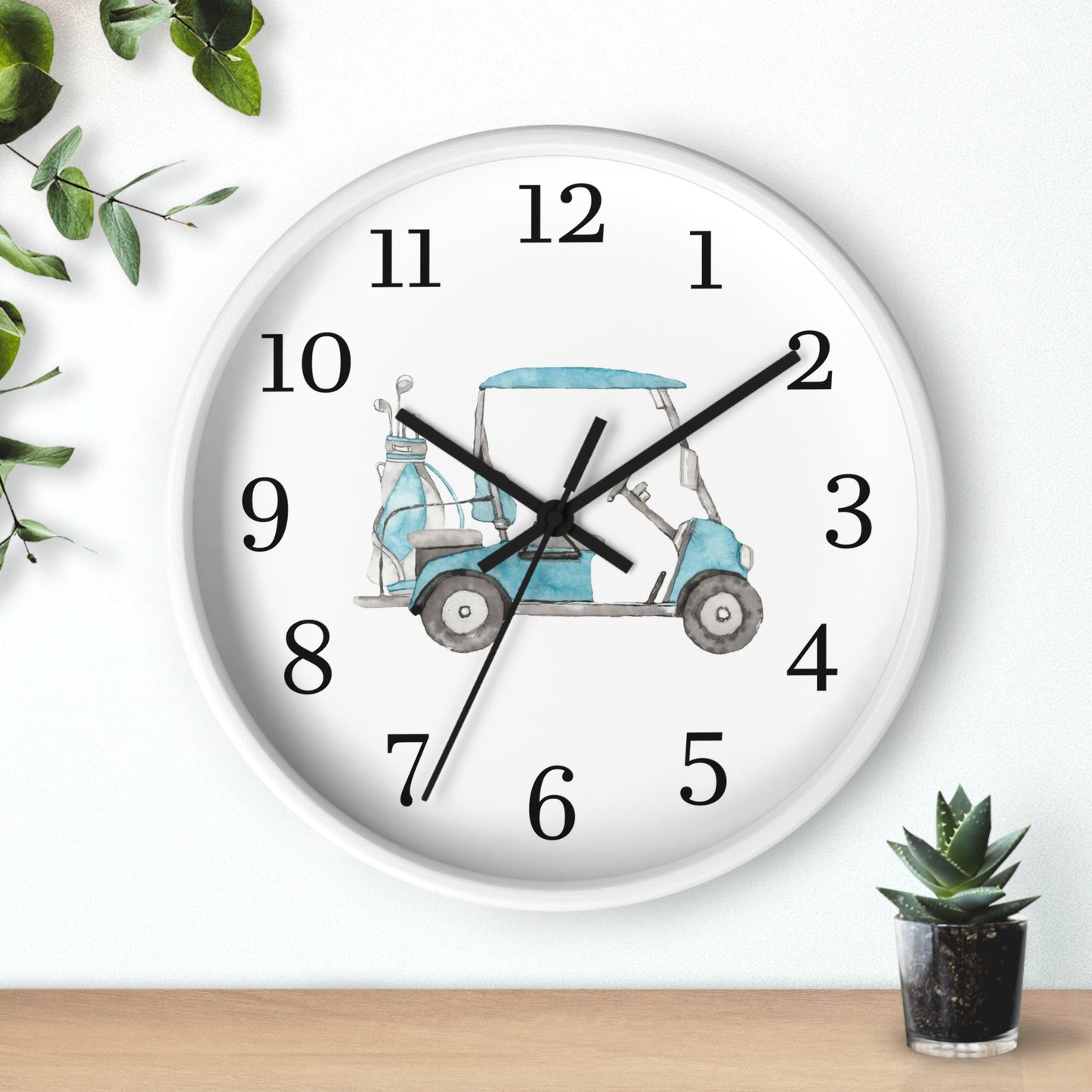 Golf Clock, Golf boy room decor - Little golfer