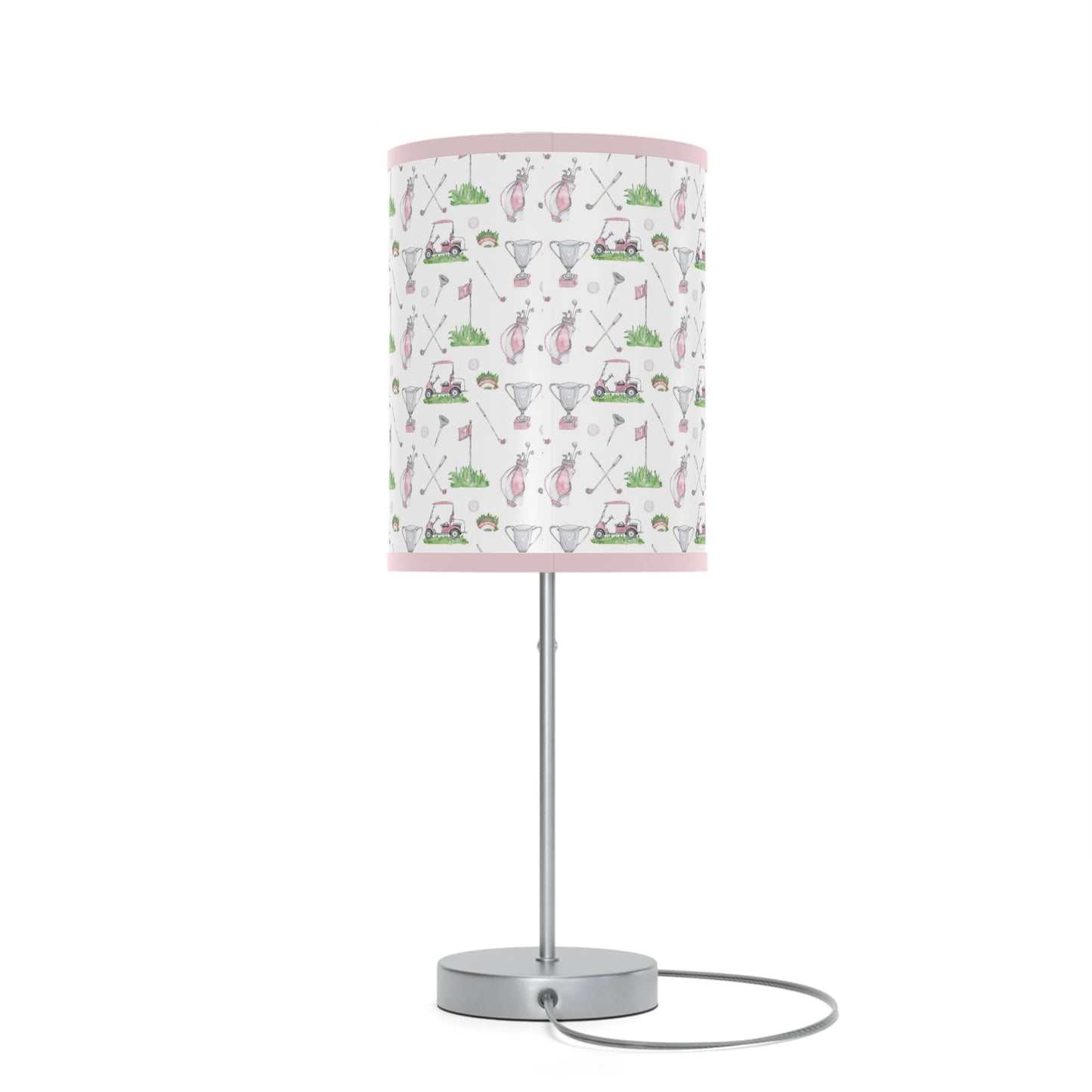 Girl golf lamp, Sports nursery decor - Pink Golf