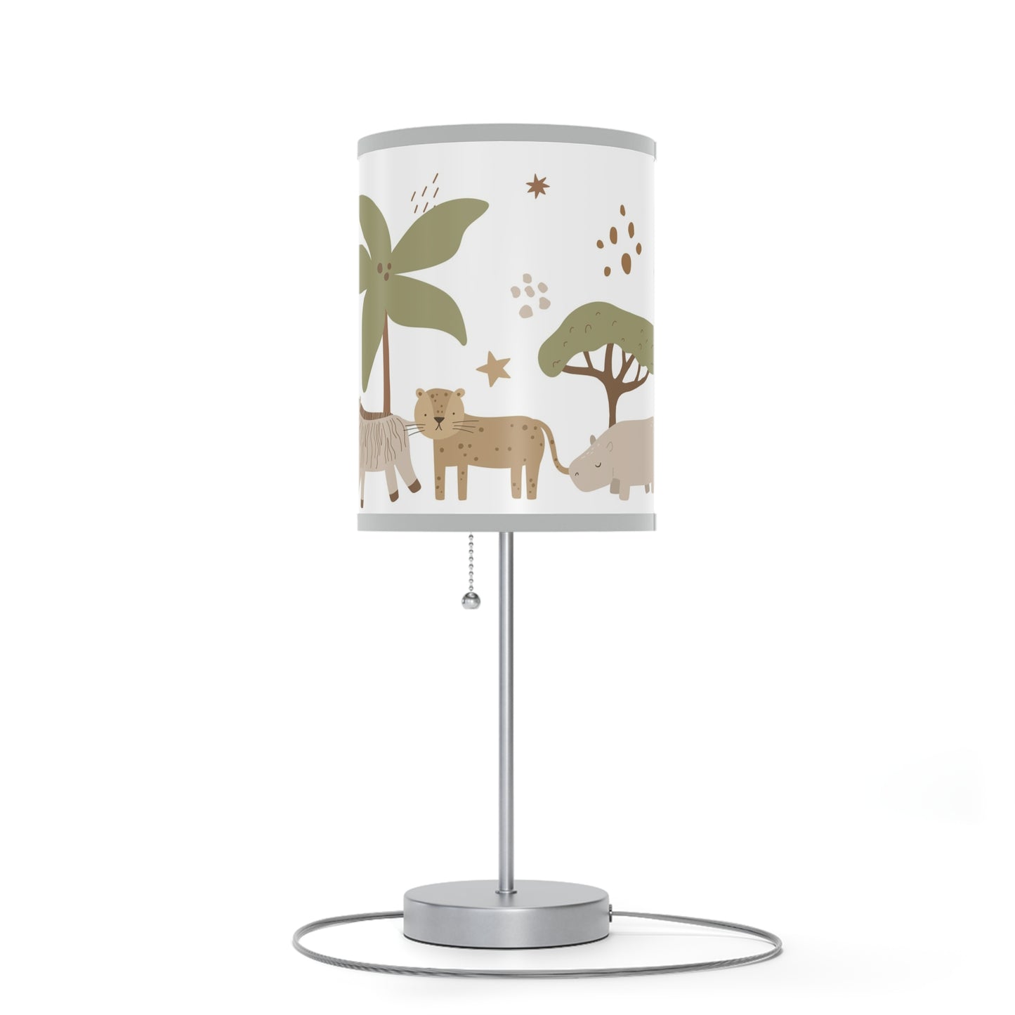 Modern Safari Animals Lamp, Jungle Nursery Decor - Modern Safari