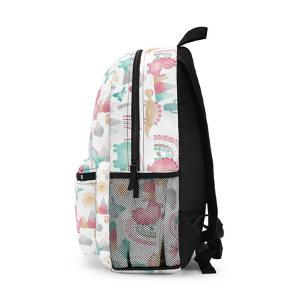 Dinosaur backpack, Dinosaur school bag - Pink Dinosaur