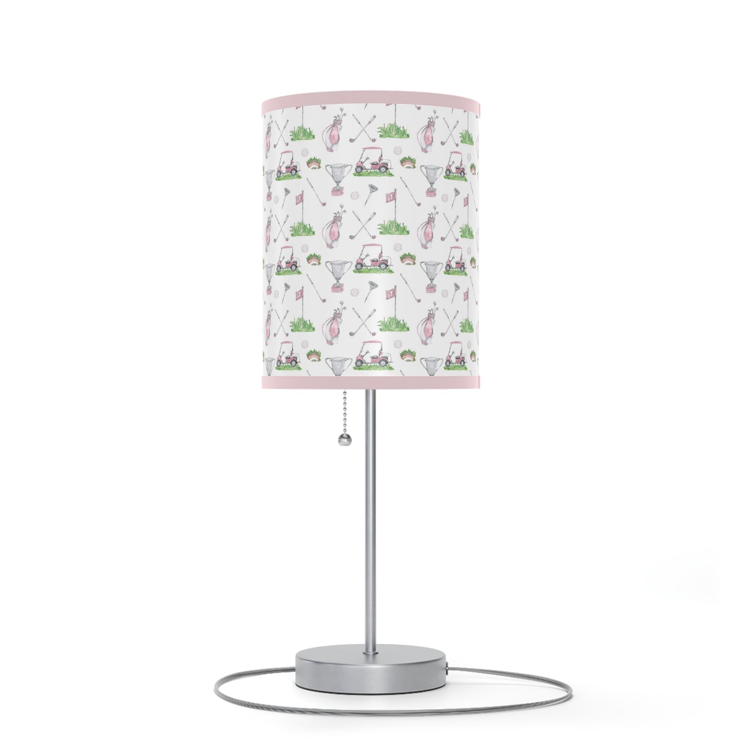 Girl golf lamp, Sports nursery decor - Pink Golf