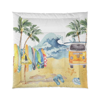 Surf comforter, Surfing bedding set - Endless Sea