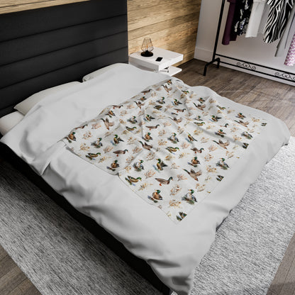 Mallard duck blanket, Duck baby bedding