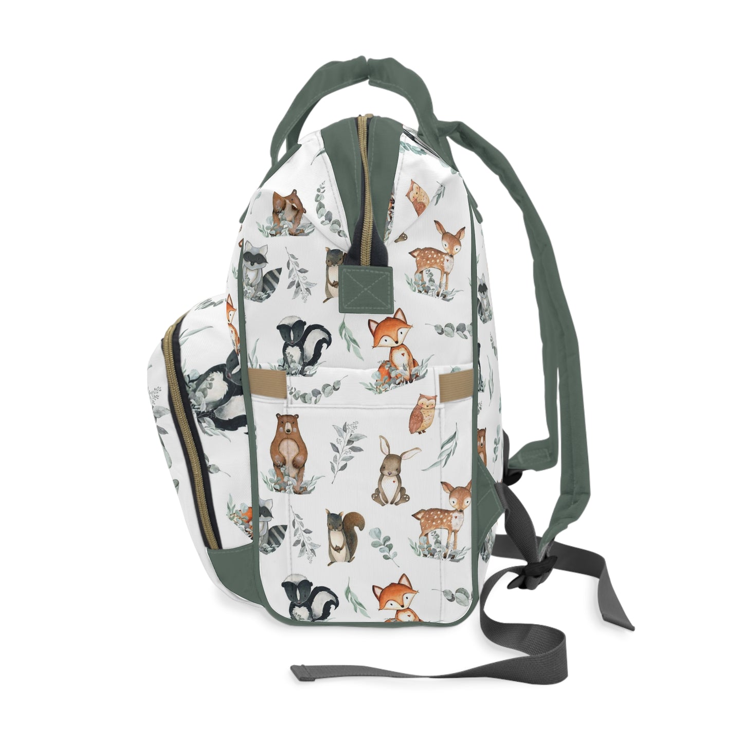 Woodland diaper bag, Greenery backpack - Greenery Woodland