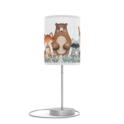 Forest animals lamp, Woodland nursery decor - Greenery Woodland