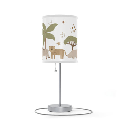 Modern Safari Animals Lamp, Jungle Nursery Decor - Modern Safari