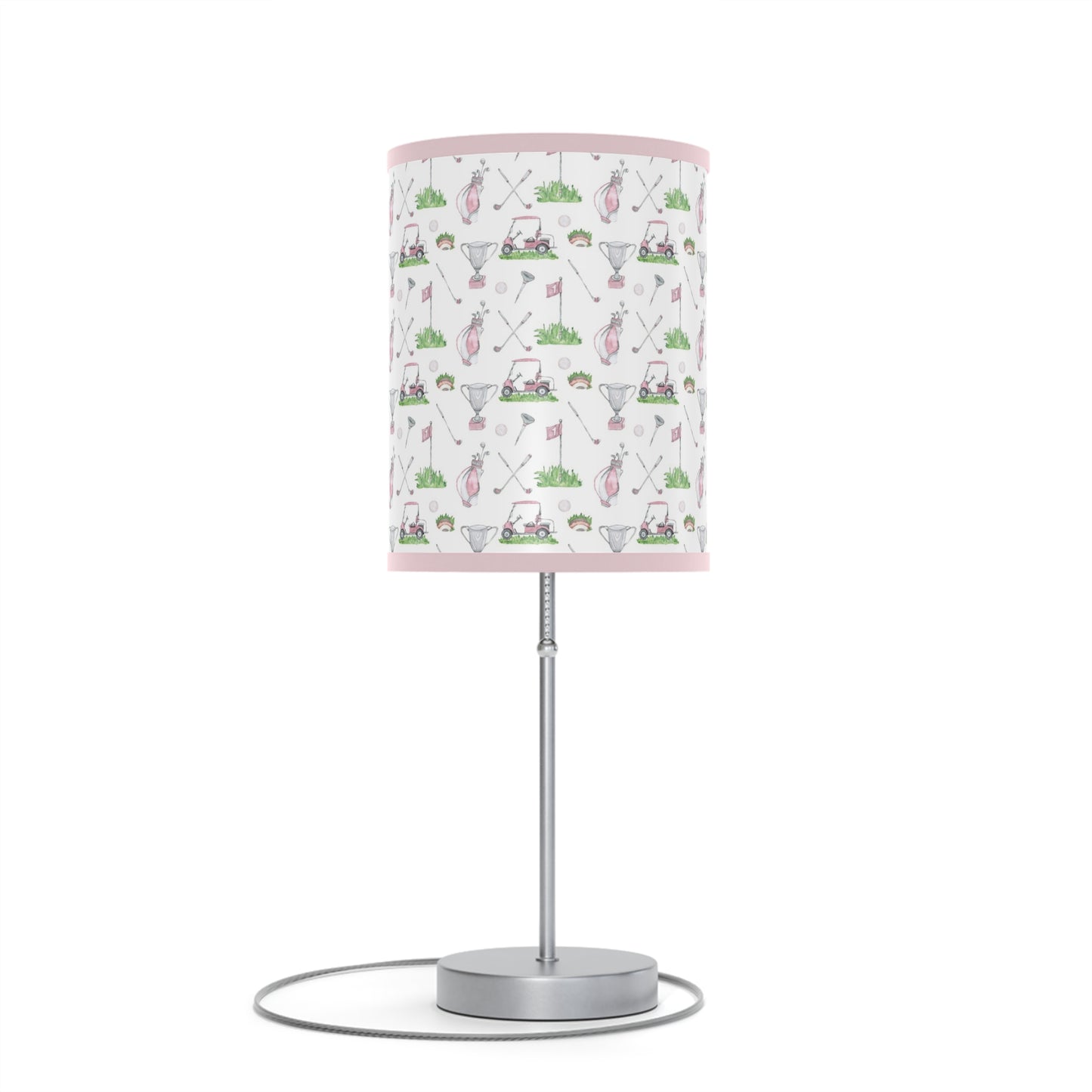 Girl golf lamp, Sports nursery decor - Pink Golf