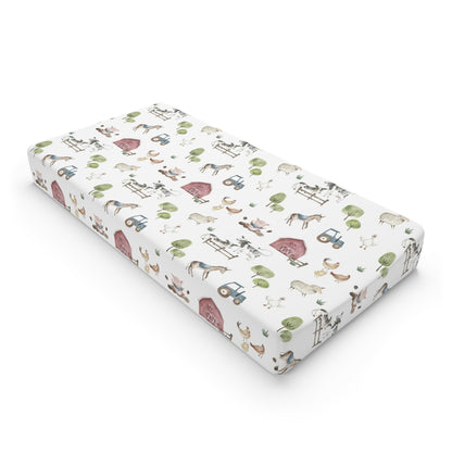 Farm Changing Pad Cover, Farm nursery decor - Farm Adventure