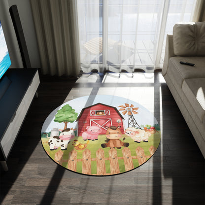 Farm animals Rug, Farm nursery decor - Morgans farm