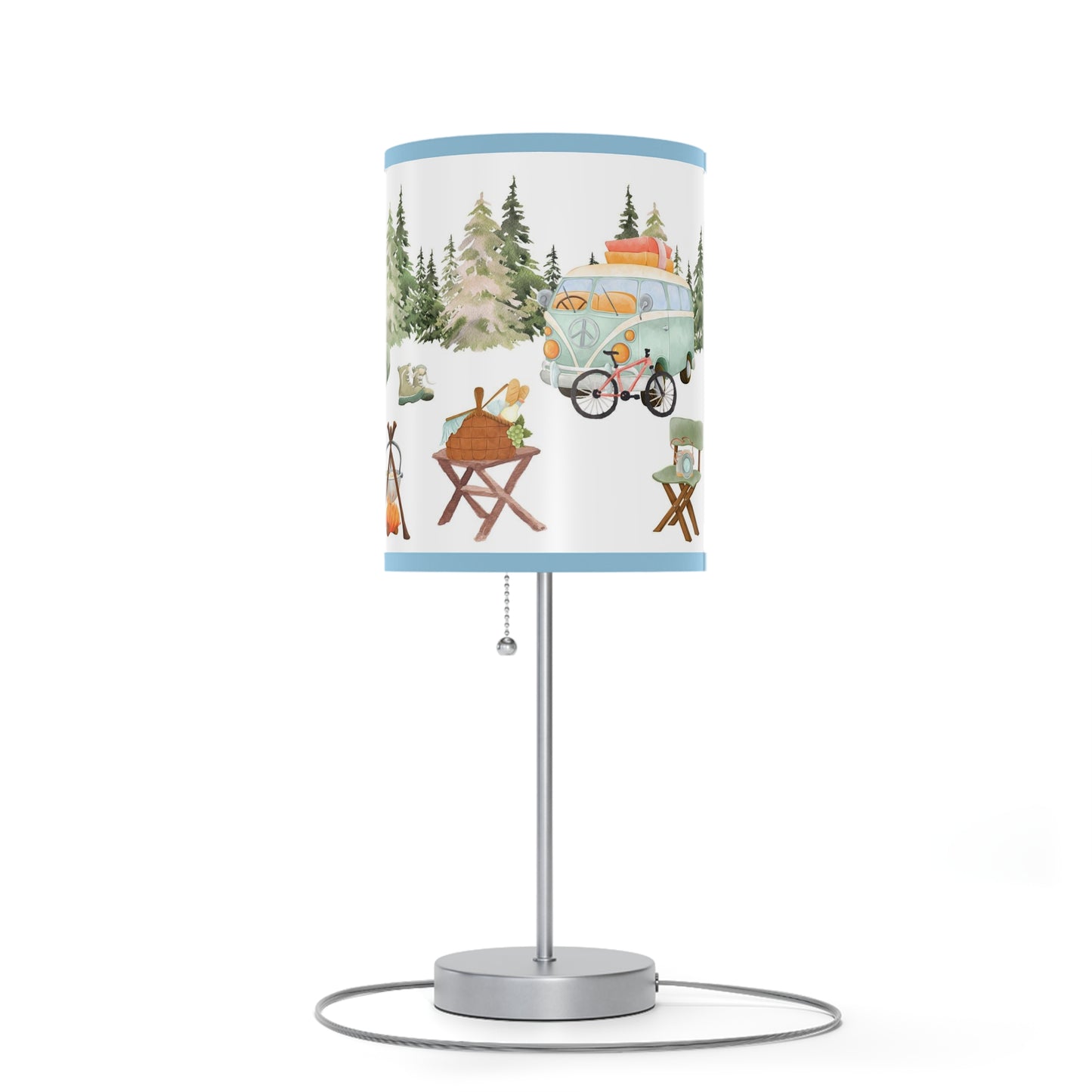 Happy camper lamp, Camping nursery decor - Outdoor adventures