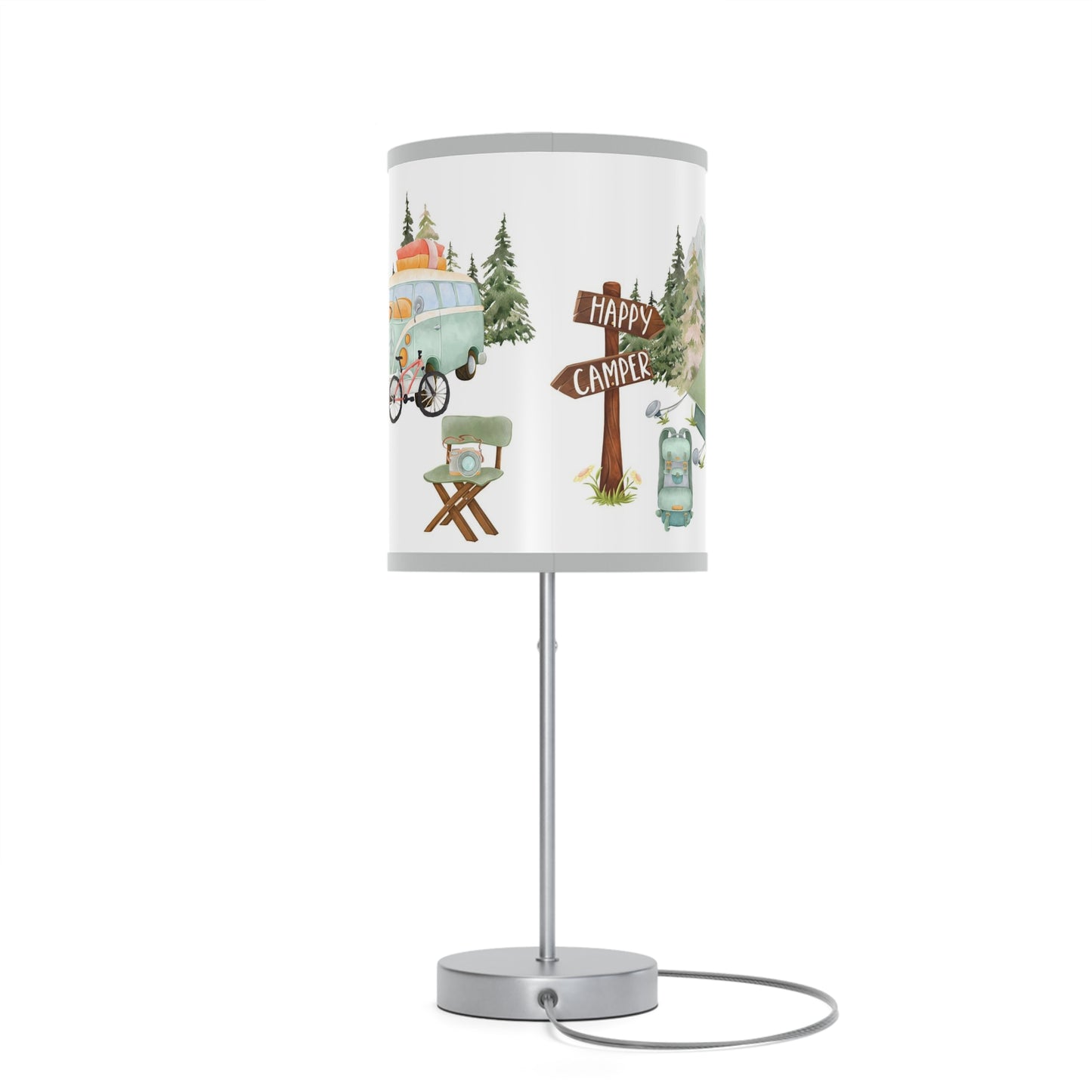 Happy camper lamp, Camping nursery decor - Outdoor adventures