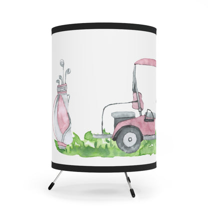 Girl golf table lamp, Pink golf nursery decor - Pink Golf