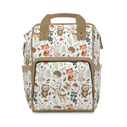 Woodland animals diaper bag, Forest diaper backpack - Magical Forest