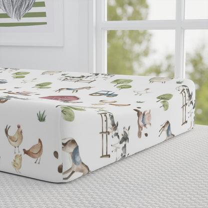 Farm Changing Pad Cover, Farm nursery decor - Farm Adventure