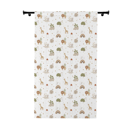 Safari Blackout curtain, Modern safari nursery curtain - Modern Safari