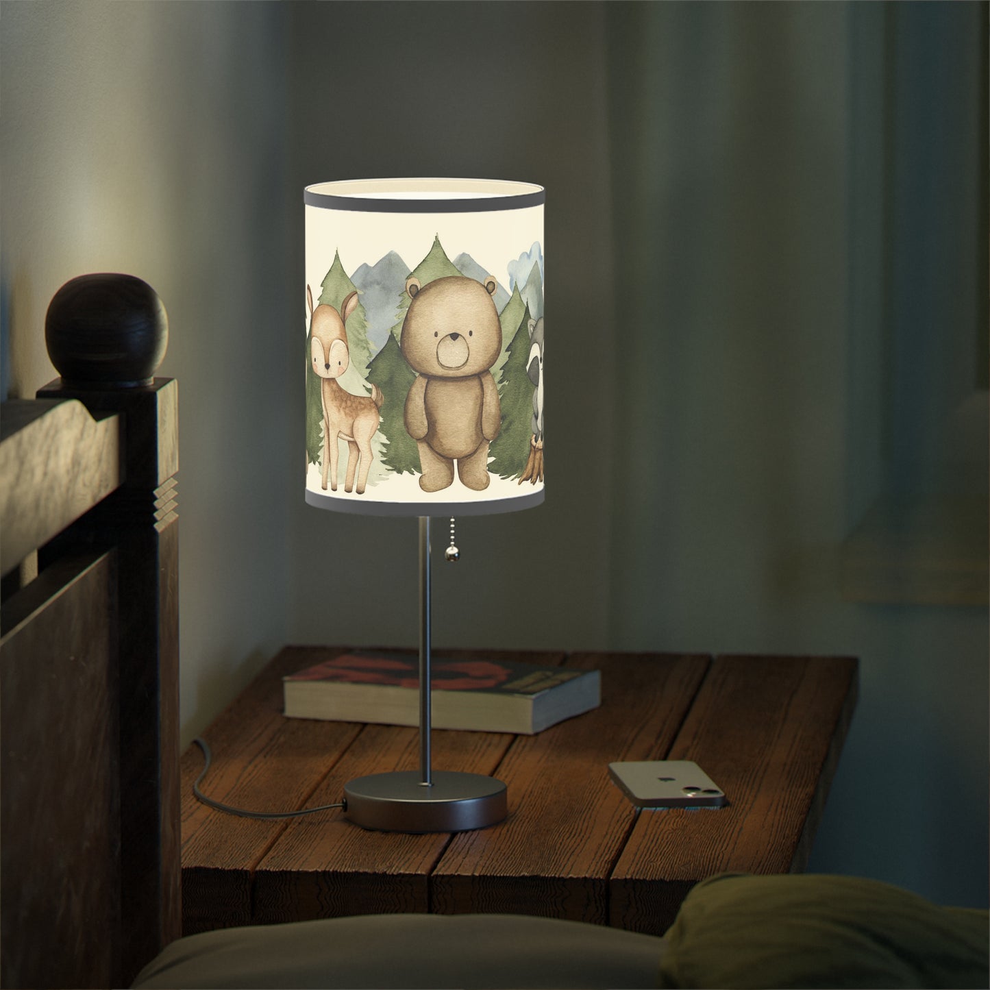 Woodland lamp, Woodland nursery decor - Magical Forest