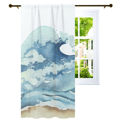 Surf Curtain, Single Panel, Surf room decor - Endless sea