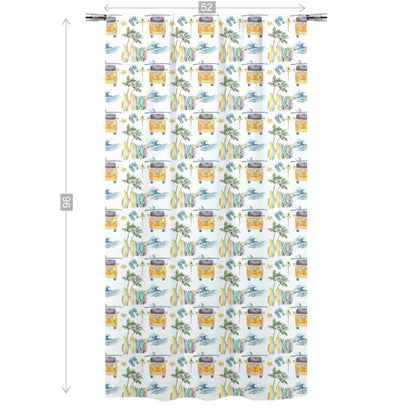 surf Curtain, Single Panel, Surf room decor - Endless sea