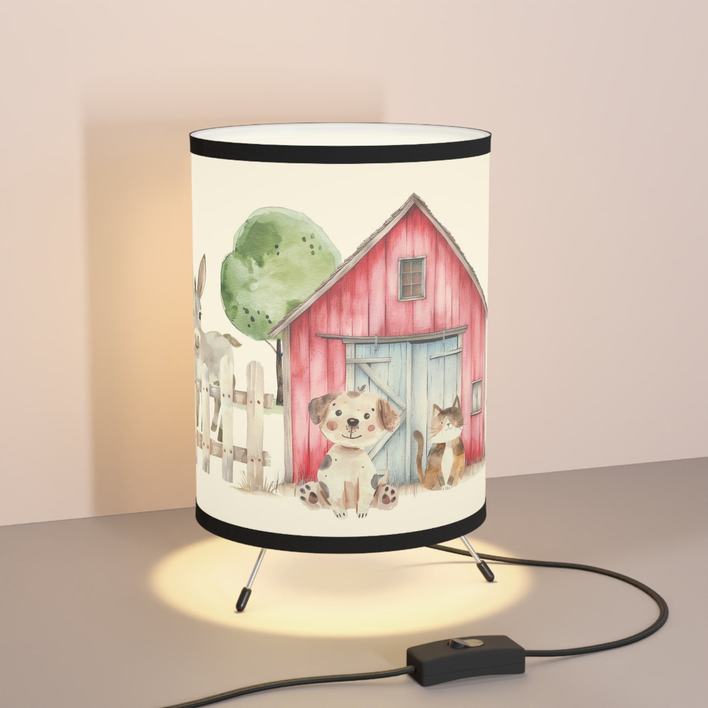 Farm Lamp. Farm nursery decor - Happy Ranch