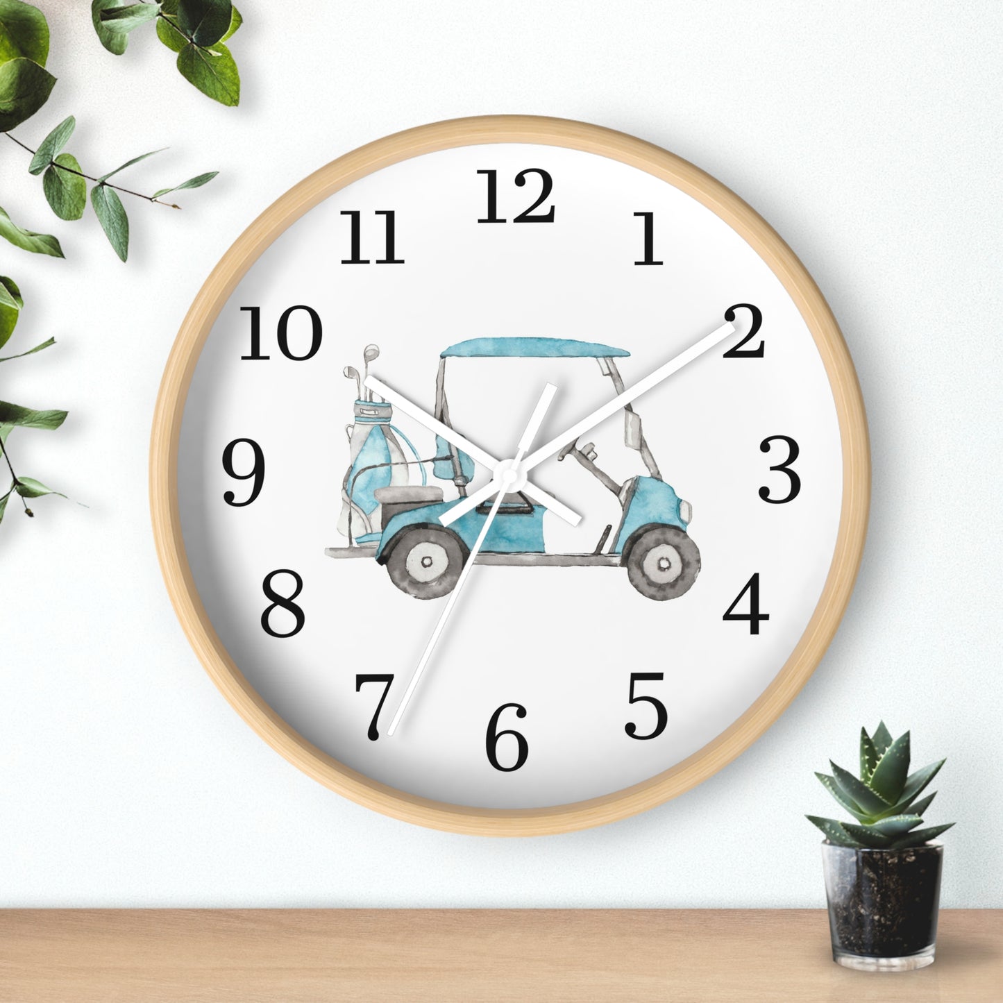 Golf Clock, Golf boy room decor - Little golfer