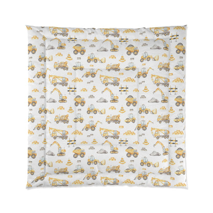 Construction vehicle comforter, Construction bedding set, Under Construction