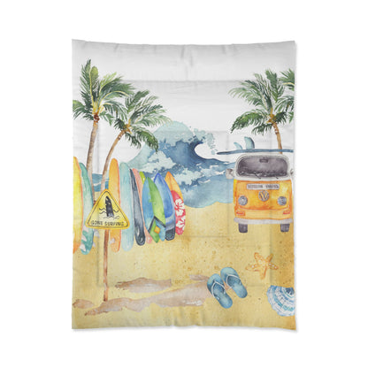 Surf comforter, Surfing bedding set - Endless Sea