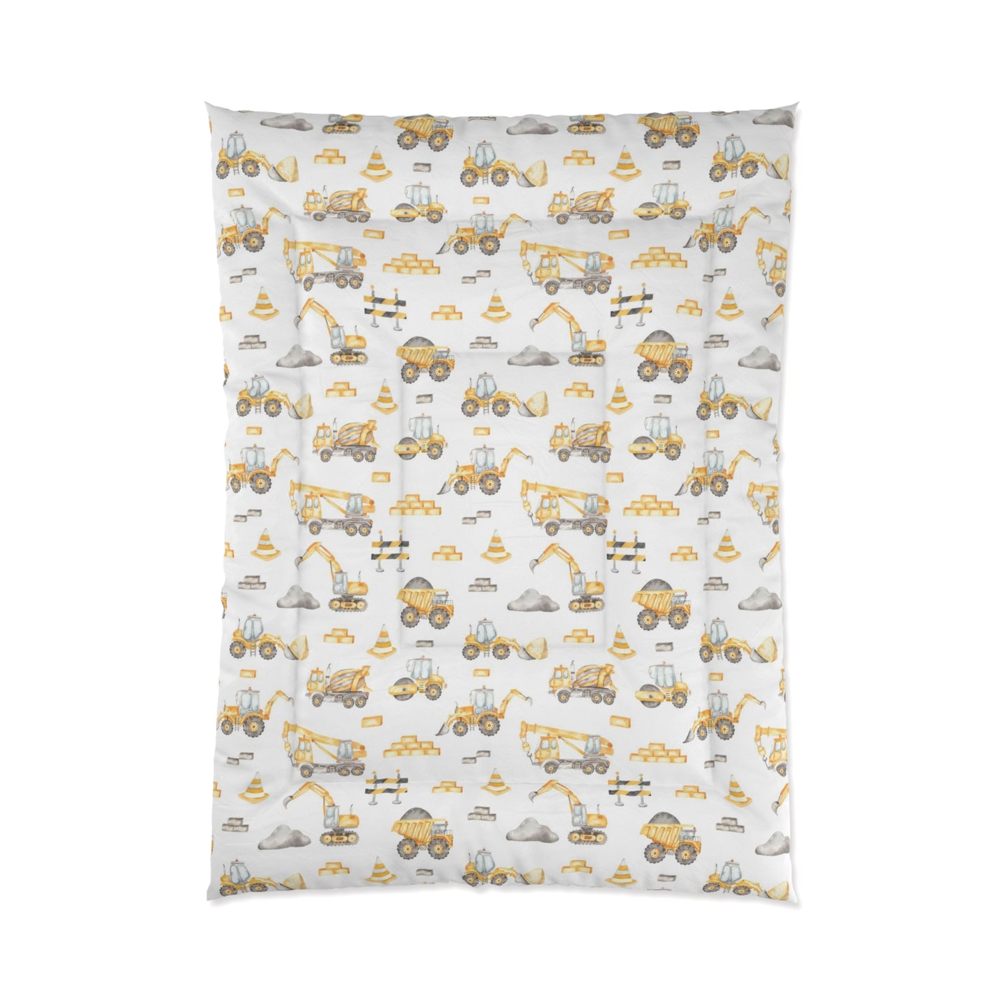 Construction vehicle comforter, Construction bedding set, Under Construction