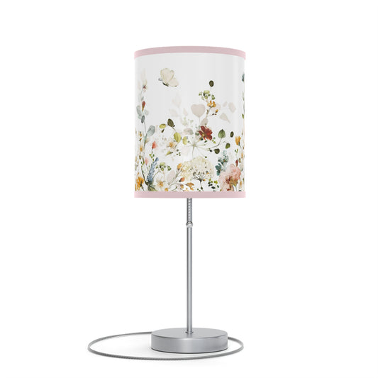 Wildflower Lamp, Wild flowers Nursery decor - Vintage Garden