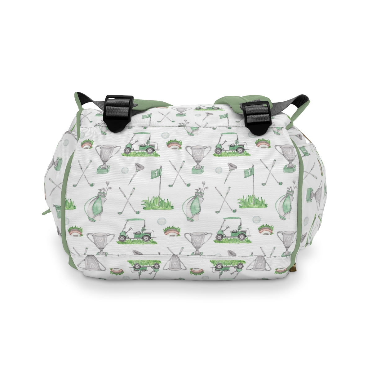 Green Golf diaper bag, Sports diaper backpack - Green Golf