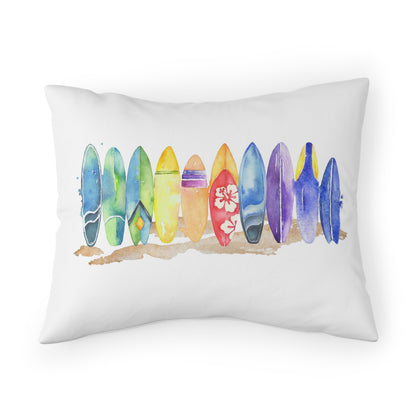 Surfboard Pillow Sham, Surfing pillow cover - Endless sea