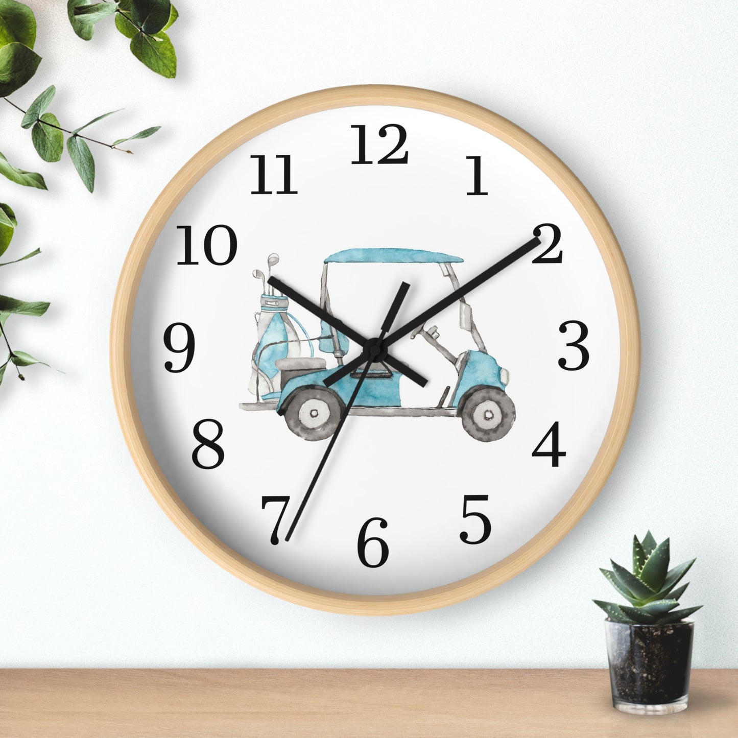 Golf Clock, Golf boy room decor - Little golfer