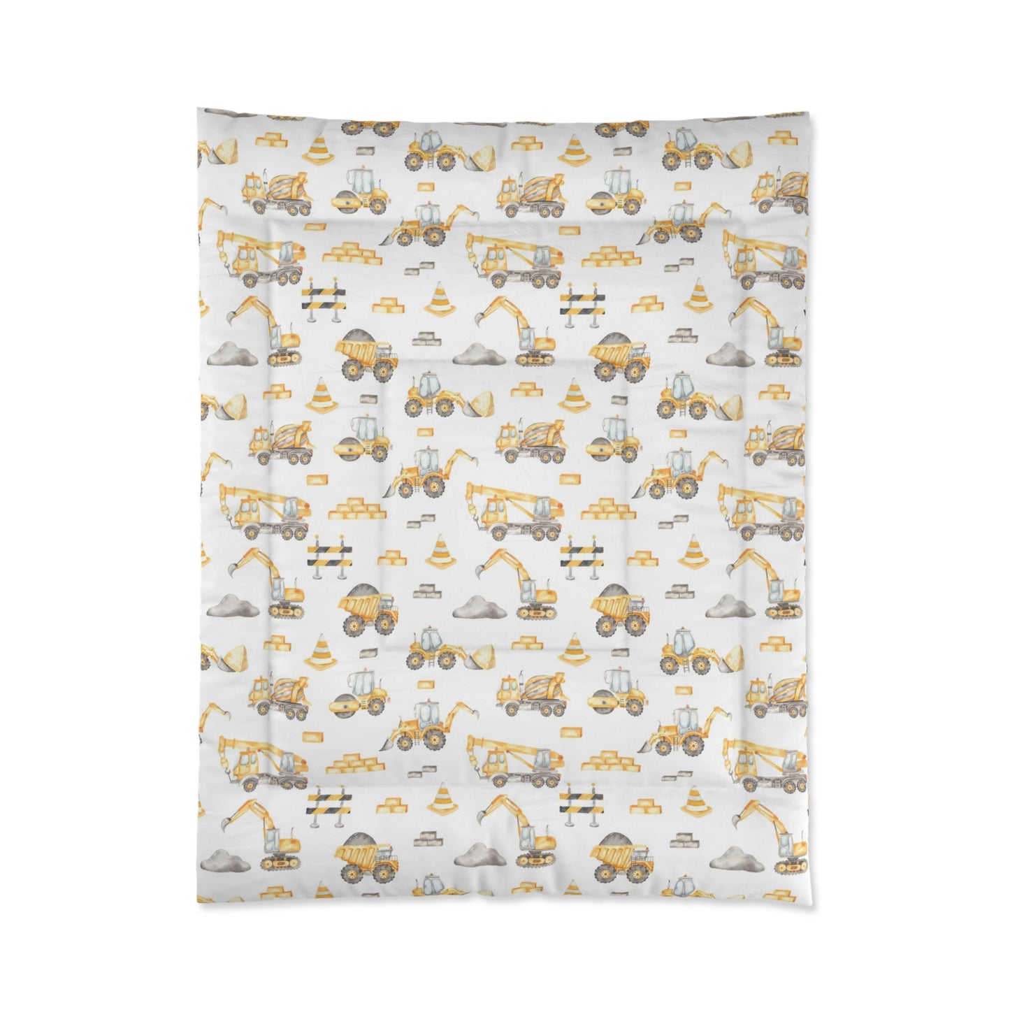 Construction vehicle comforter, Construction bedding set, Under Construction