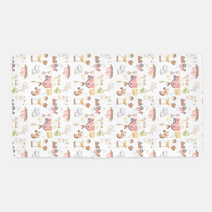 Farm Crib Sheet | Barnyard Nursery Bedding - Sweet farm house