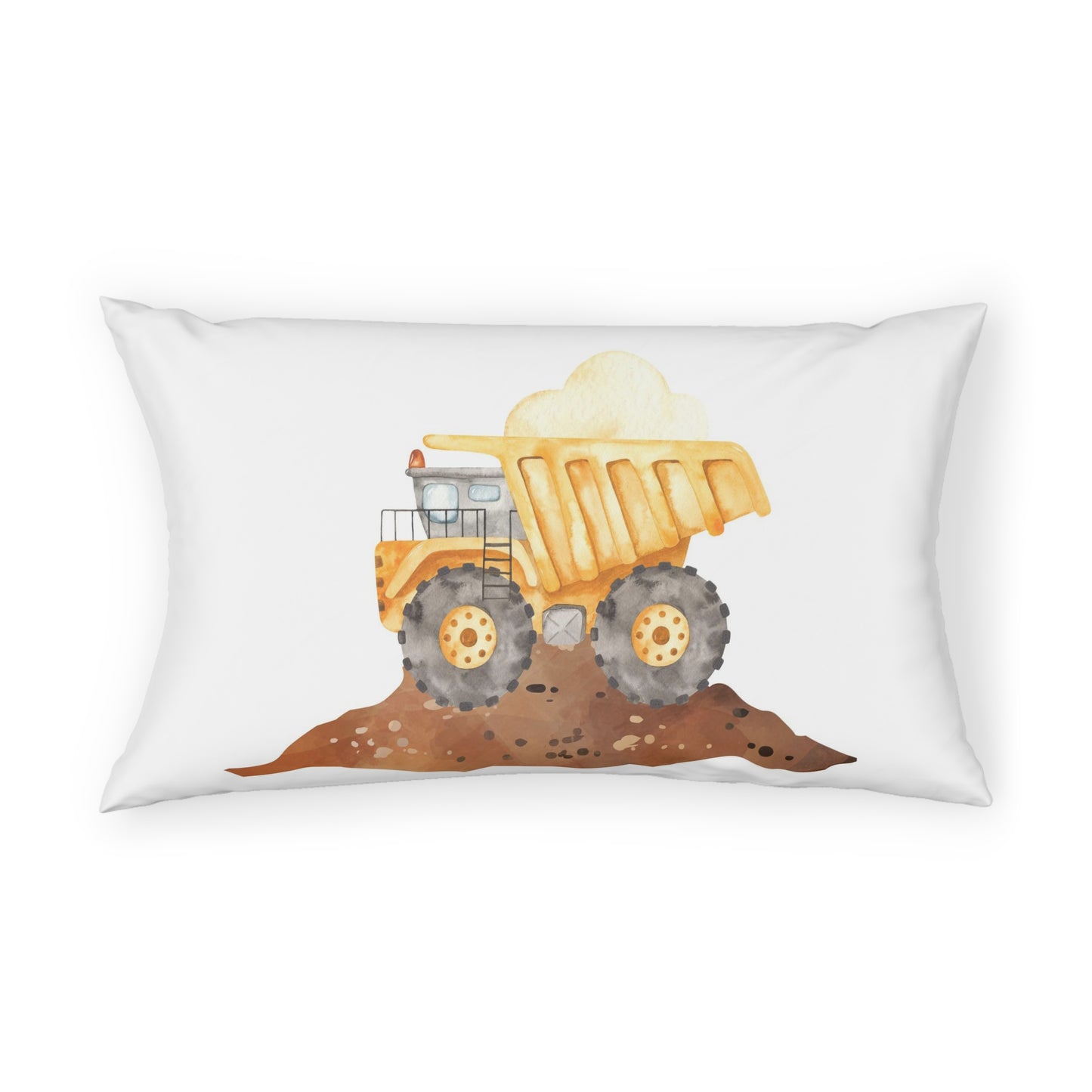 Truck Pillow Sham case, Construction boys room pillow - Under construction