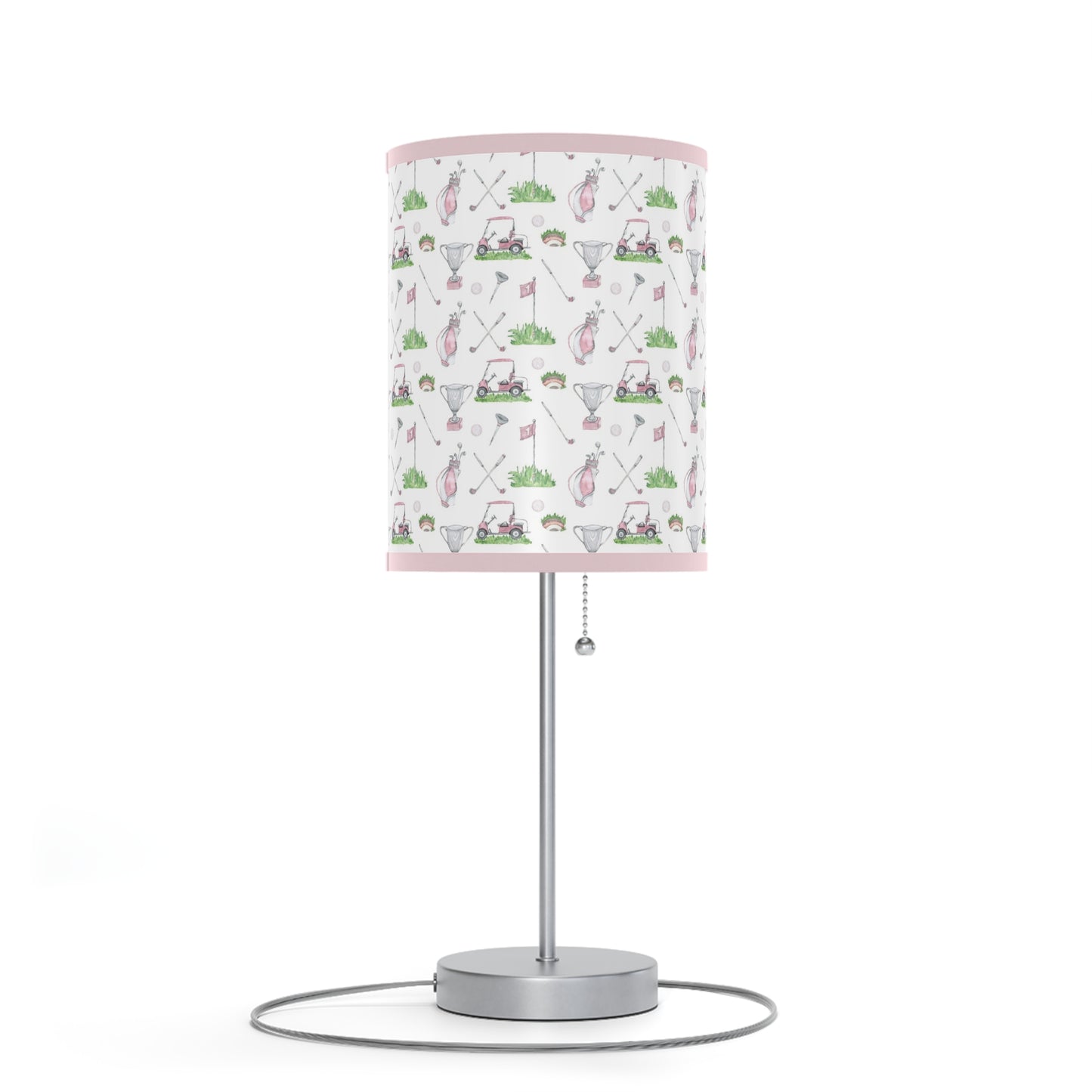 Girl golf lamp, Sports nursery decor - Pink Golf