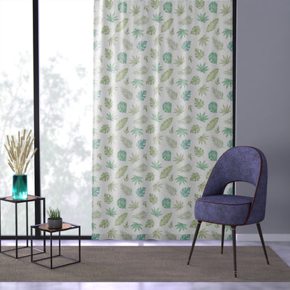 Tropical leaves Curtain, Safari sheer curtain - Cute safari