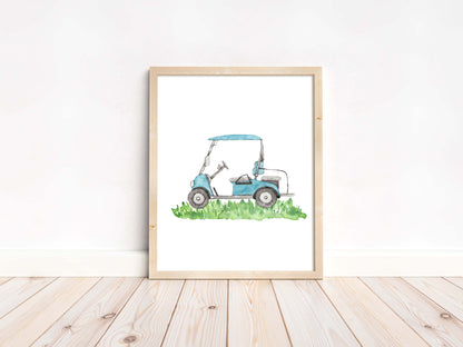 Set of 3 PRINTABLE Golf Wall Art, Golf Nursery Prints - Little golfer