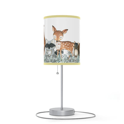 Forest animals lamp, Woodland nursery decor - Greenery Woodland