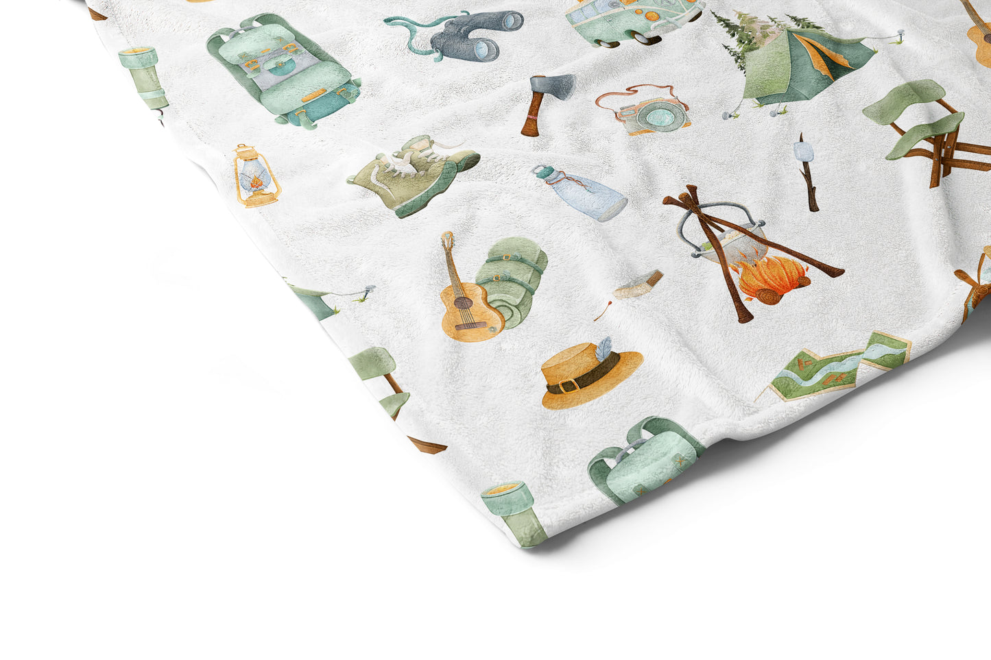 Camping nursery bedding, Camping baby blanket - Outdoor adventures