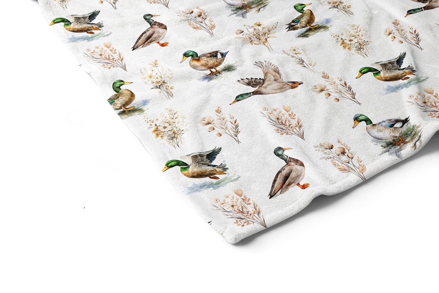 Mallard duck blanket, Duck baby bedding