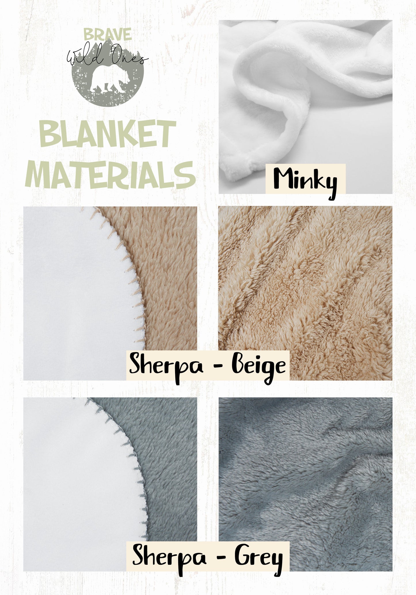 Woodland Personalized Minky y Sherpa Blanket - Woodland nursery bedding - MaF