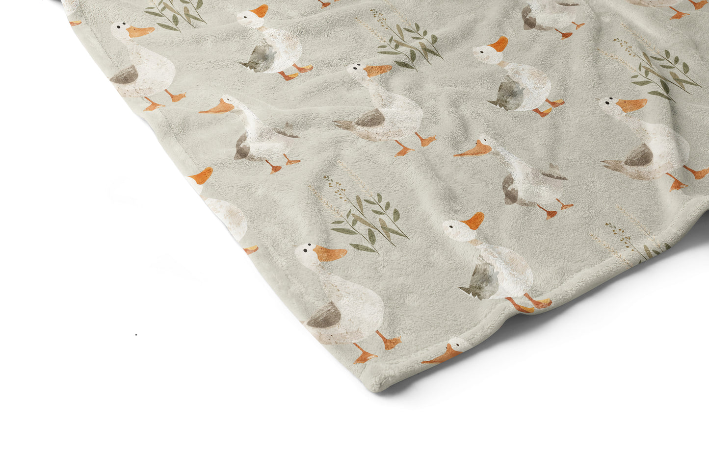 Duck baby blanket, Duck crib bedding