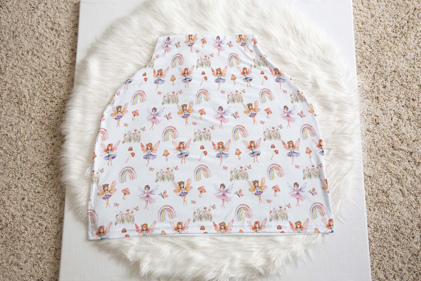 Fairy carseat cover, Fairies nursing cover - Fairy Garden